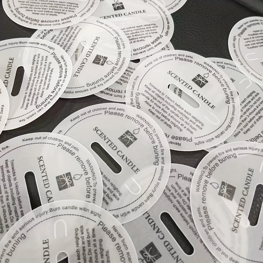25 Stück Einweg-Kerzenprotektoren aus Papier – Zugglasdeckel zum Basteln von Kerzen und zum Schutz vor Staub (55 mm) – Detail 5