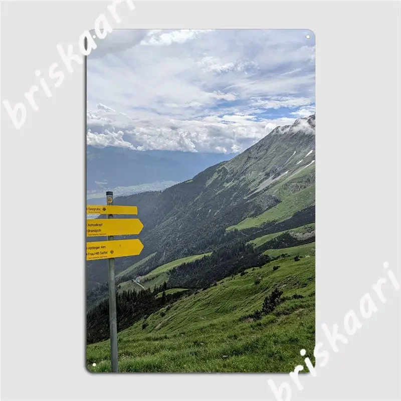 Goetheweg Trail Innsbruck Poster Metal Plaque Cinema Garage Retro Mural Painting Cave Pub Tin Sign Poster