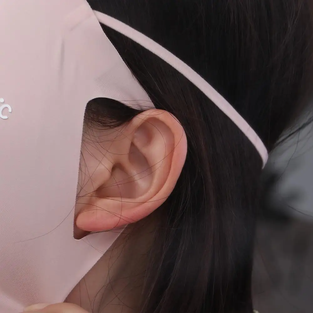 안티 UV 아이스 실크 선스크린 마스크 Traceless Outdoor Face Shield Face Gini Mask Sunscreen Veil Riding Face Veil Driving Face Cover