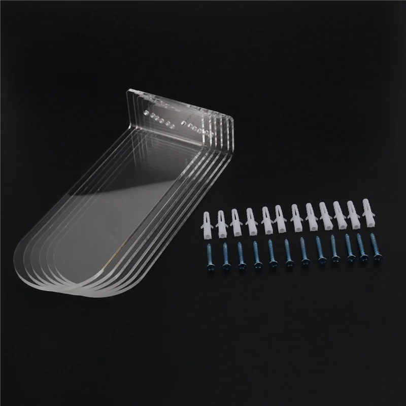 

B59A 24 Pack Floating Shoe Shelves,Transparent Acrylic Wall Mounted Shoe Display Shelves,For Display Collectible Shoe&Sneaker