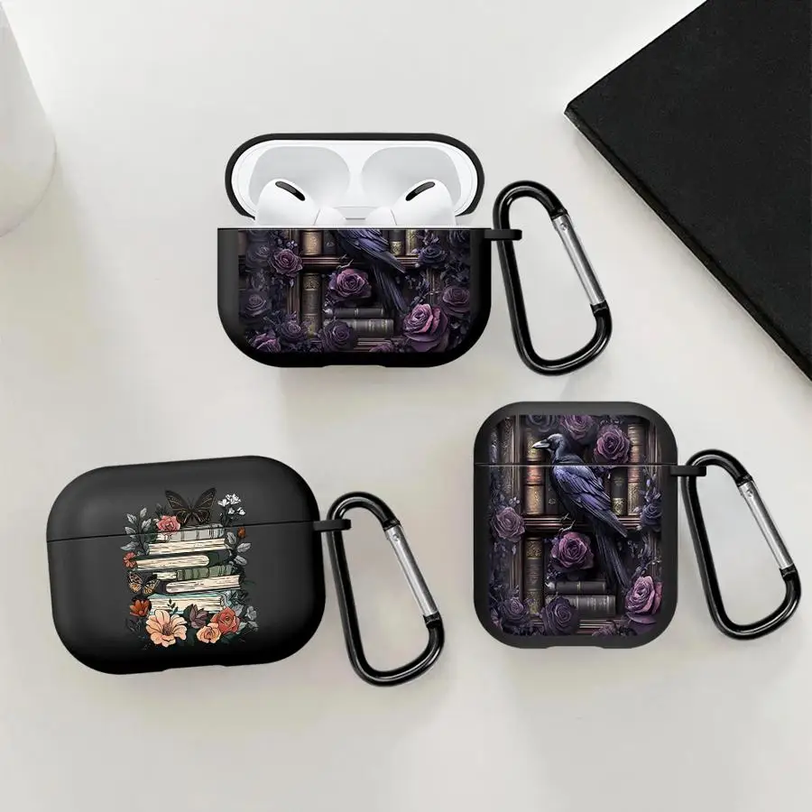 Earphone Cases Cover Case For Airpods Pro2 Pro3 4 1 3 2 Pro Cartoon Bookshelf view 6