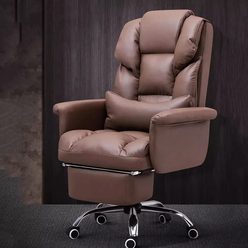 Study Backrest Office Chair Reclining Luxury Comfortable Computer Office Chair Tall Brown Cadeiras De Escritorio Furniture