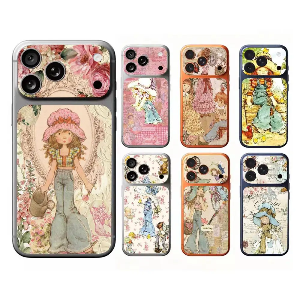 Sarah Kay Girls Cute Wrap Sticker For IPhone17 Pro/17pro Max Phone Decal Skin Rear Protector Case Film Full Cover