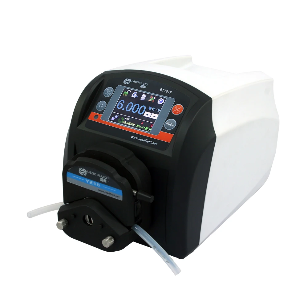 BT101F 2xYZ15 Lab Industrial Chemical Dispensing Dosing Peristaltic Pump Liquid Transfer 0.006-570 ml/min