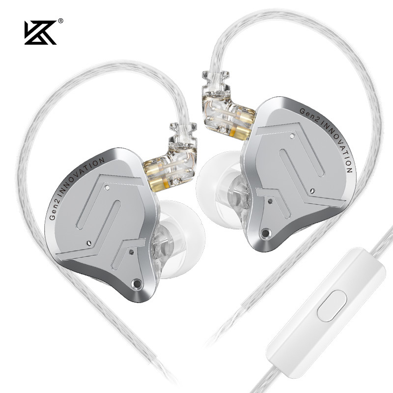  KZ ZSN Pro 2 In-Ear Metal Headphones Sport Noise Canceling Music Headphones Hybrid Drivers 1BA+1DD HIFI Bass Headphones 