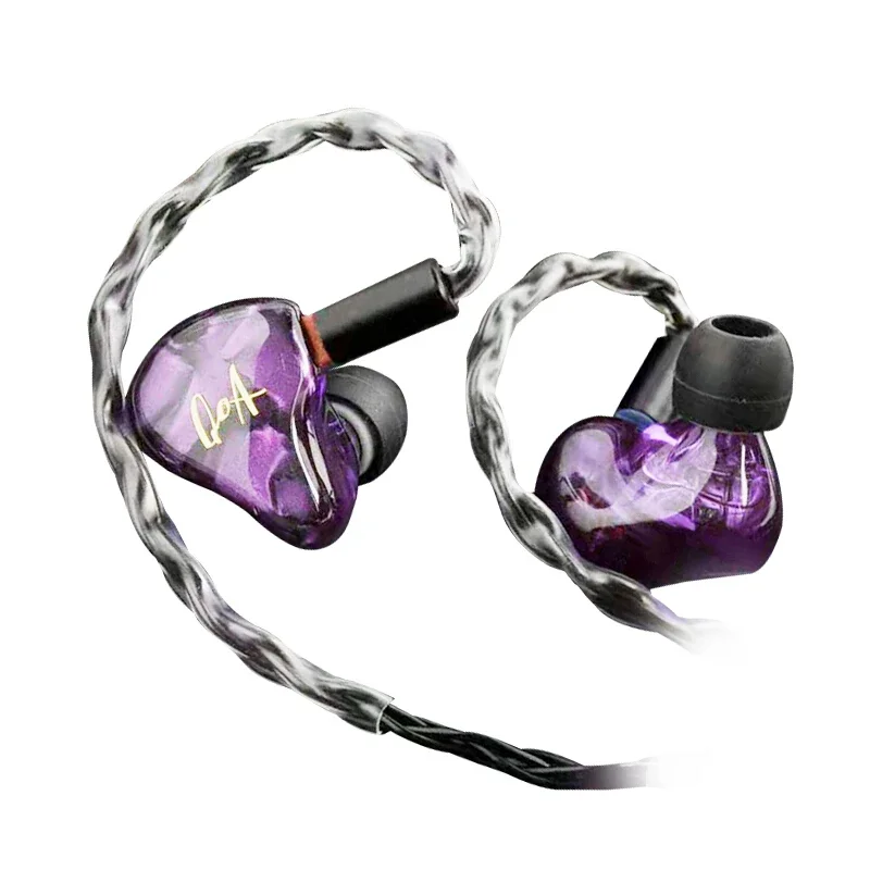 

QOA Pink Lady 2BA+1DD hybrid driver HIFI DJ in ear headphone monitoring headphones with 3.5mm 2-pin detachable wired headphones