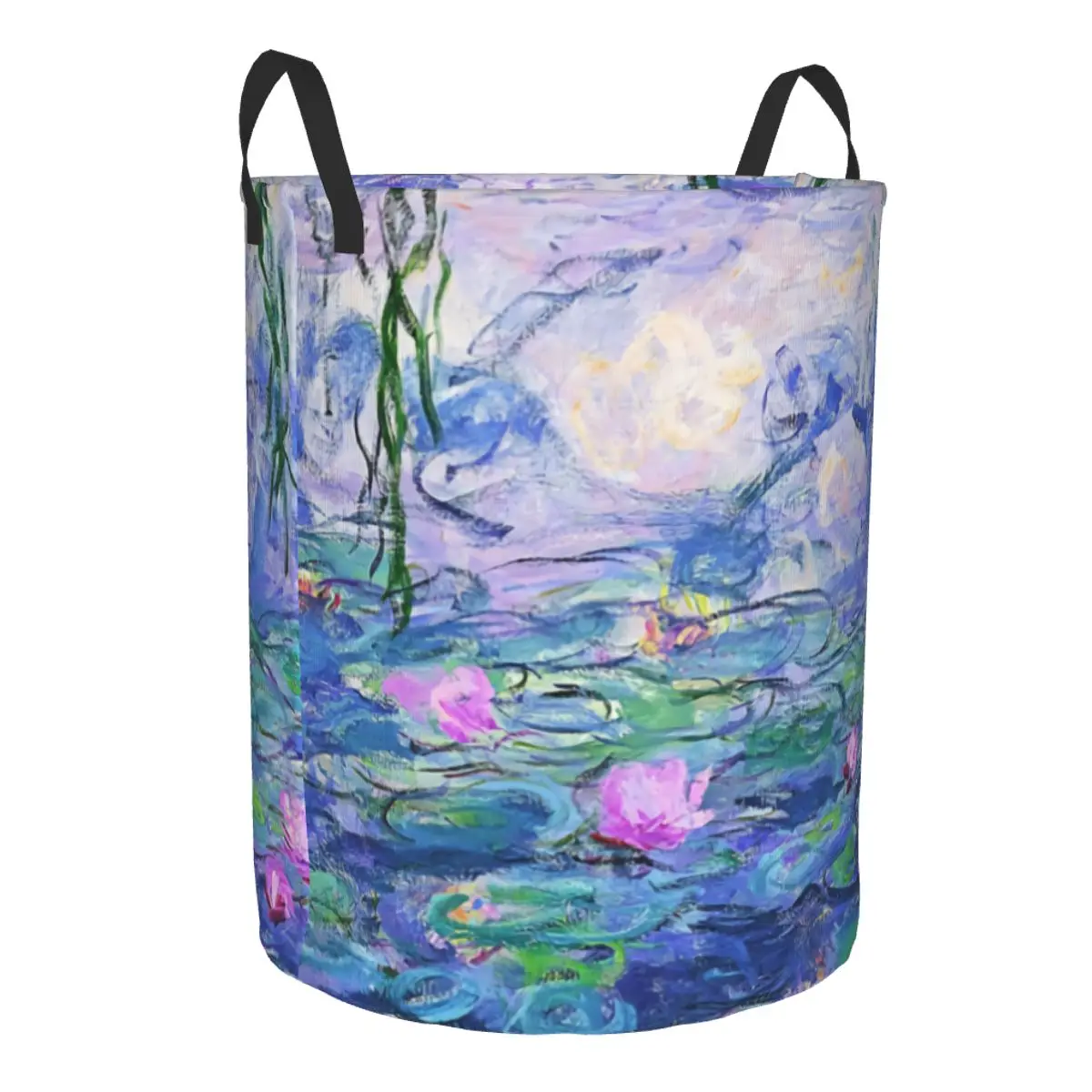 Claude Monet Water Lilies Laundry Hamper Large Storage Basket Garden Paintings Kids Nursery Toy Organizer