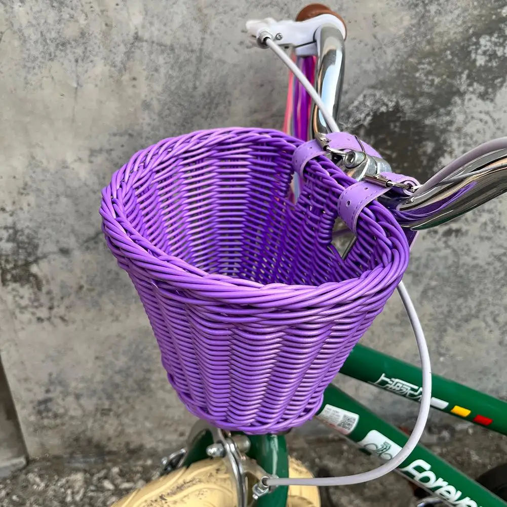 Fahrradkorb für den vorderen Lenker, verstellbarer traditioneller Fahrradkorb, handgewebter Vintage-Fahrradkorb, Geschenk für Kollegen und Freunde