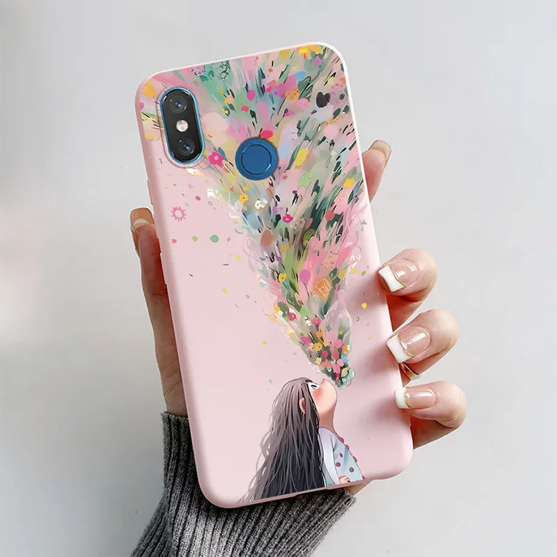 For Xiaomi Mi 8 Case Mi 8 Phone Case Fashion Butterfly Astronaut Silicon Shockproof Frosted Soft Cover For Xiaomi8 M1803E1A Case