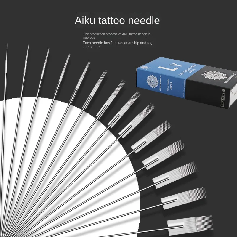 Tattoo Material Disposable Tattooing Needle Cutting Line Tattoo Long Needle Tattoo Tool Cutting Machine Tattooing Needle