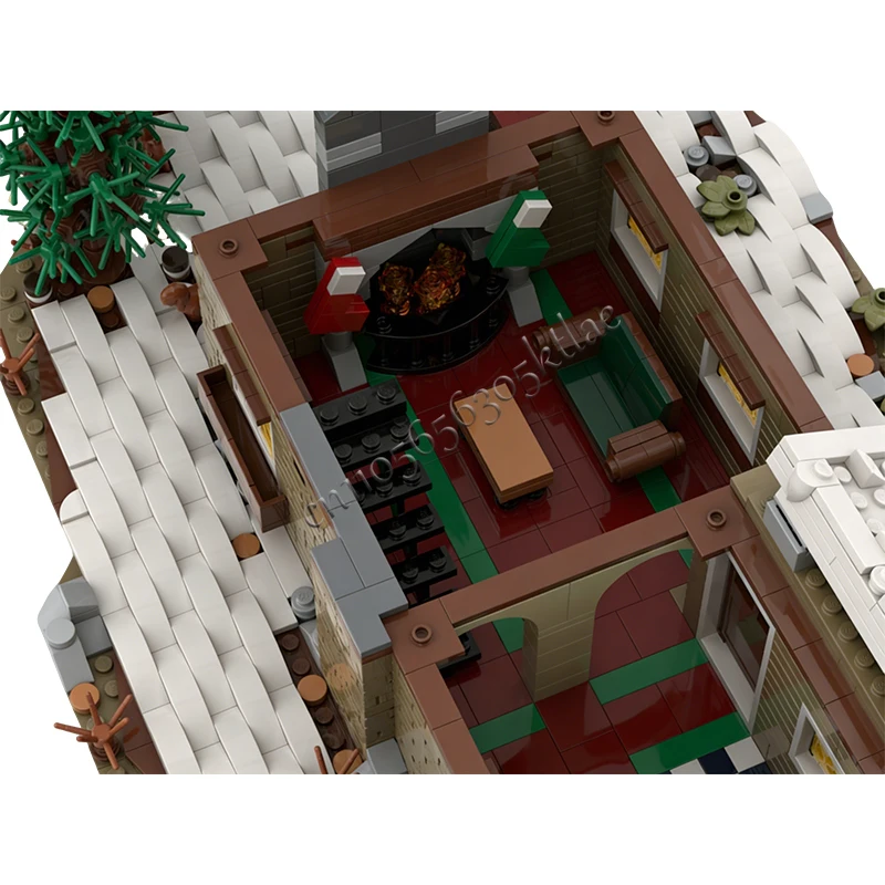 3098 pièces Maison Rue Famille Chalet MOC Personnalisable Blocs de construction modulaires Conception créative Éducatif DIY Jouet pour garçon Cadeau d'anniversaire