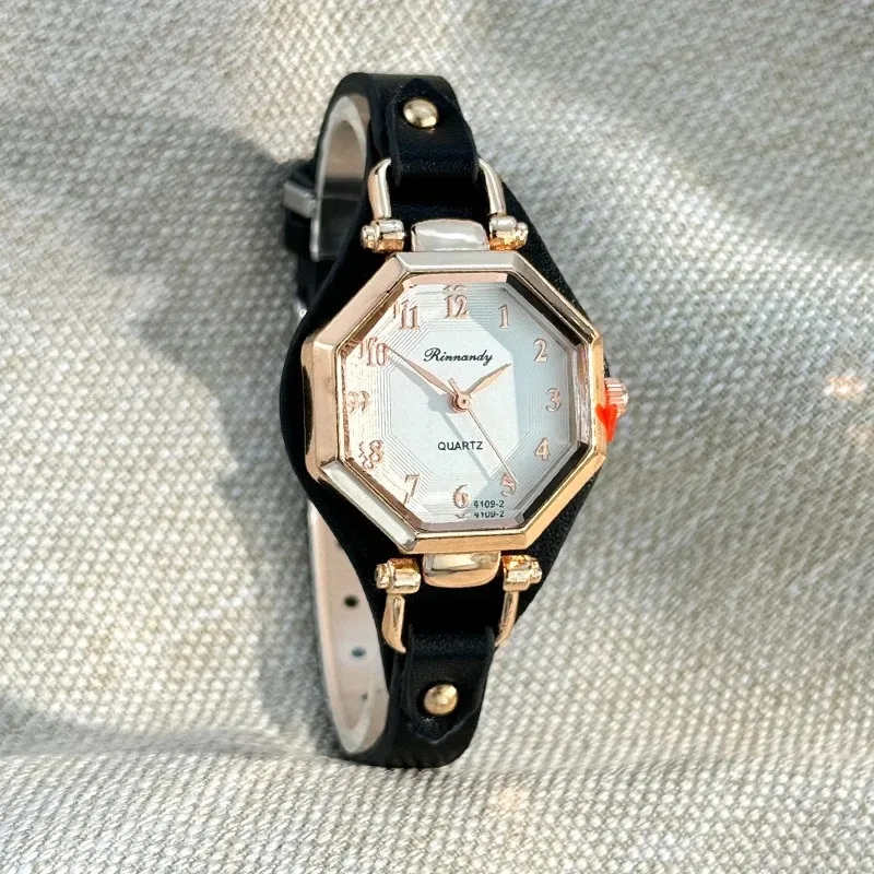 العلامة التجارية الفاخرة رقيقة حزام من الجلد النساء الساعات أنيقة السيدات ساعة اليد الكوارتز مهرجان هدية Reloj Mujer Relogios Feminino