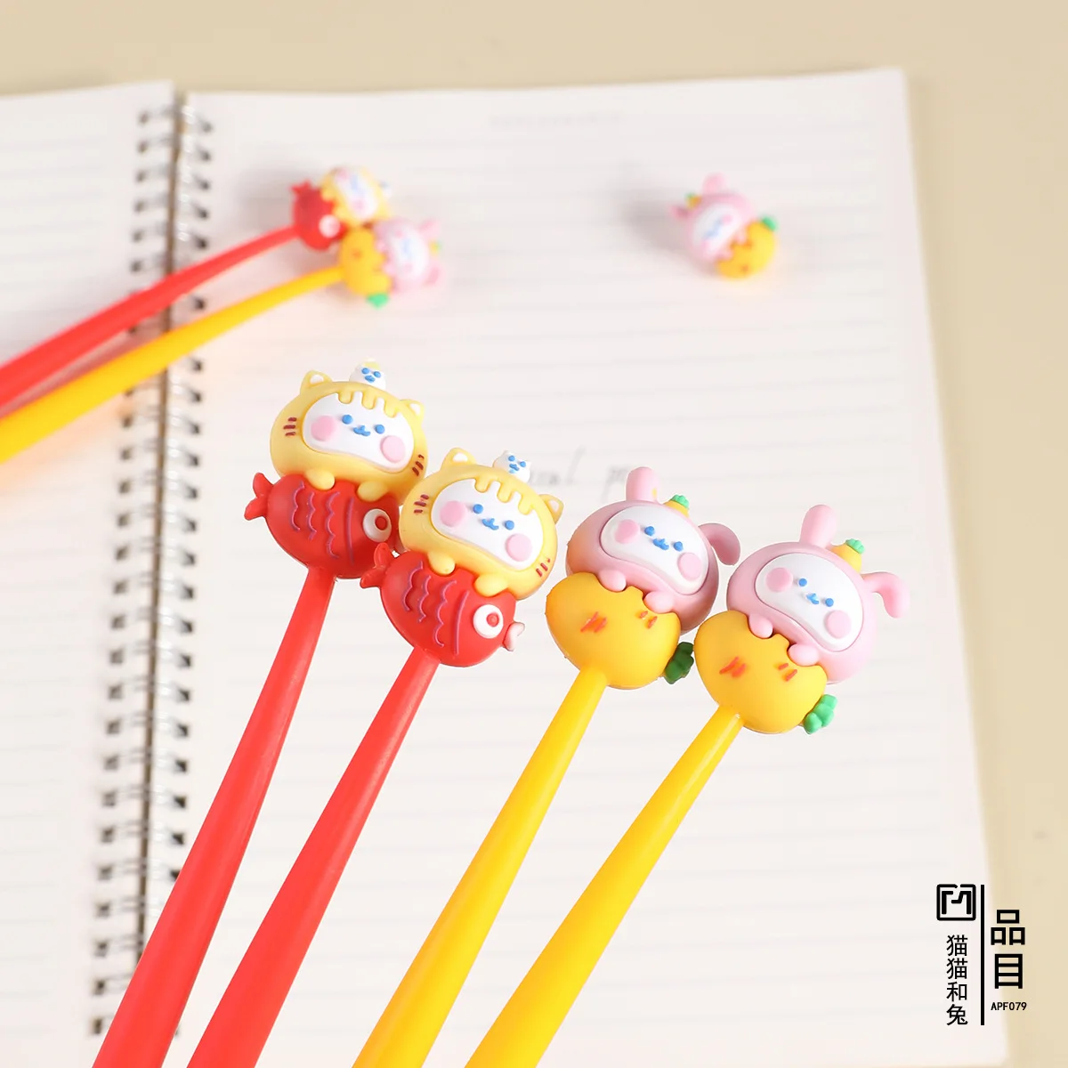 

48PCS Candy Color Cartoon Cute And Sweet Silicone Soft Rubber Styling Pen Neutral Pen Fountain Pen Stationery Manufacturer Custo