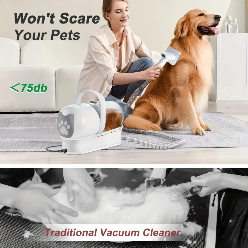 Beauty Vacuum Set Pet Clipper with Nail Grinder Low Noise Pet Products