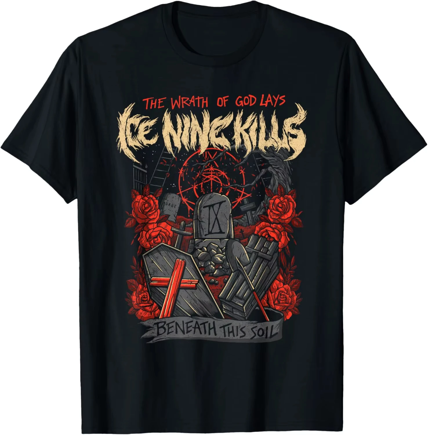 Ice Nine Kills Band 20th Anniversary INK 2026 T-Shirt Cotton Men's and Women's T-Shirt Y2k Popular Summer Tee Fans Gifts T Shirt