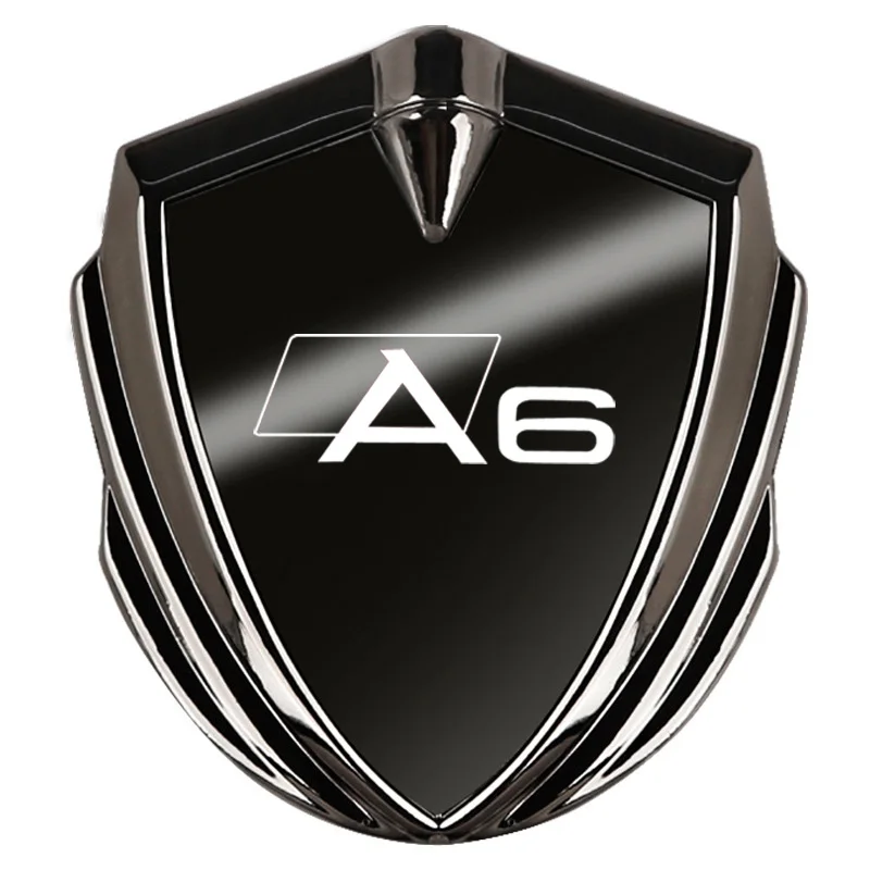 For Audi A6 C5 C6 C7 C8 4f avant Spoiler Emblem Interior Car Body Metal Shield Decorative Sticker Modification Badge Accessories