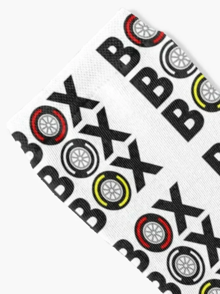 Box Box Box F1 Tyre Compound Design Socks sheer sports and leisure Boy Socks Women's