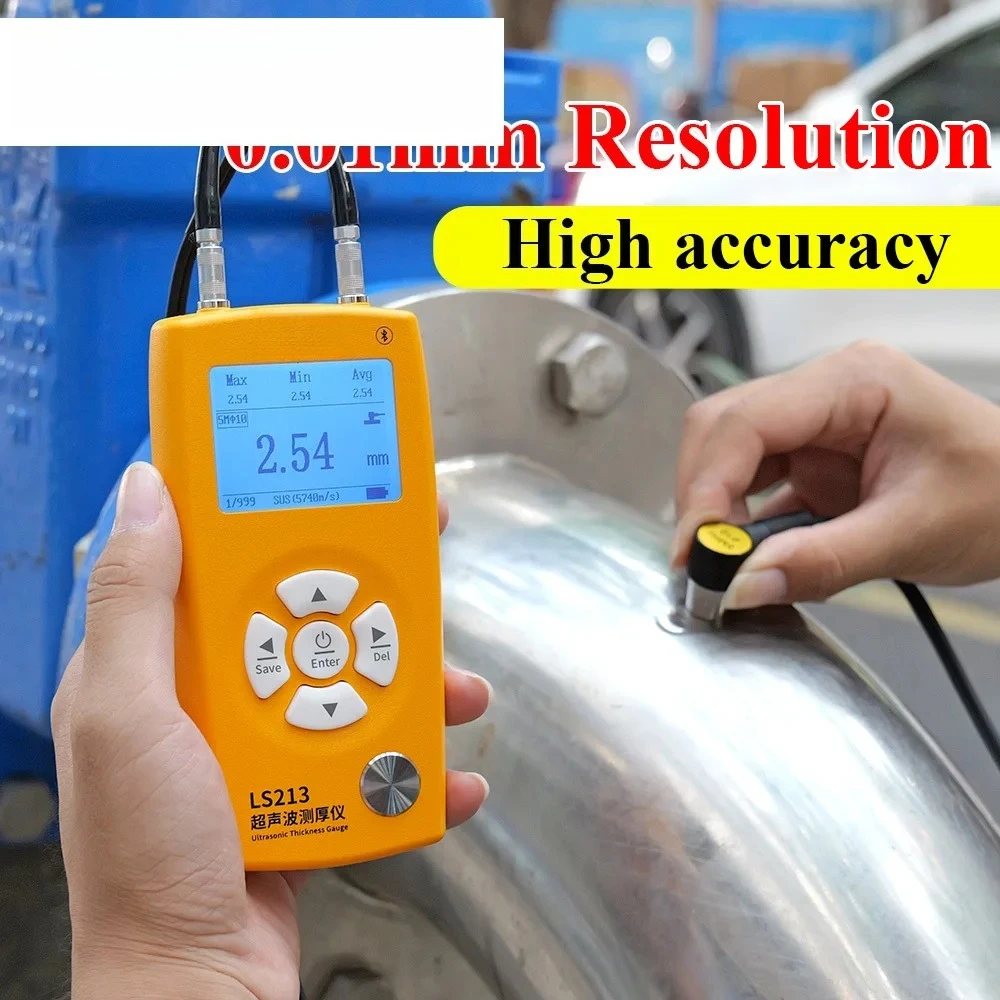 Ultrasonic Thickness Gauge Plastic LS213 Multi-probe Easy Operation High Accuracy High Precision For APP QC Provide Sound