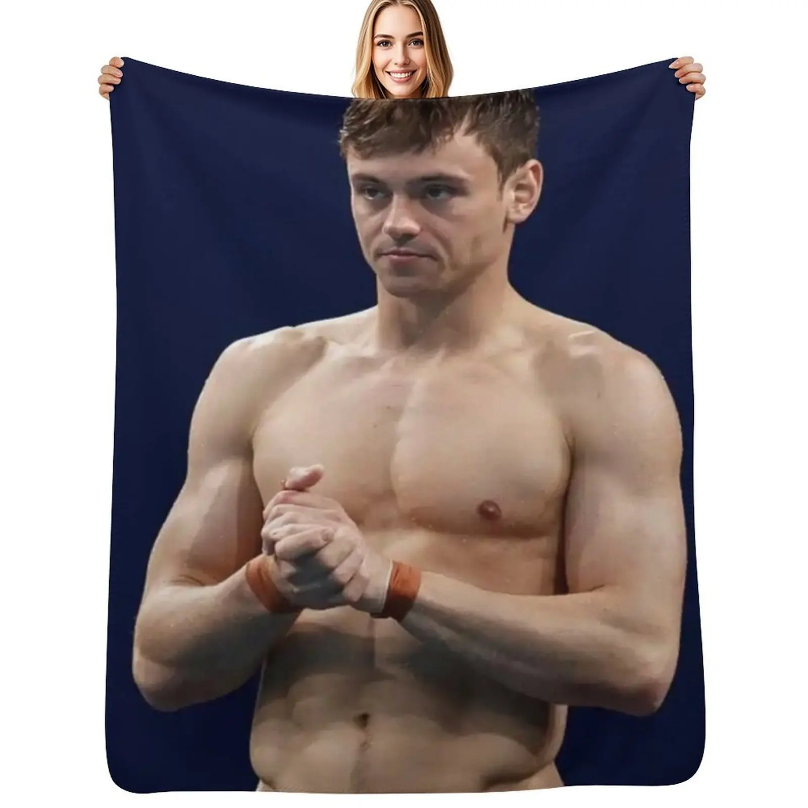 

tom daley Throw Blanket Luxury Throw Camping christmas gifts Sofa Blankets