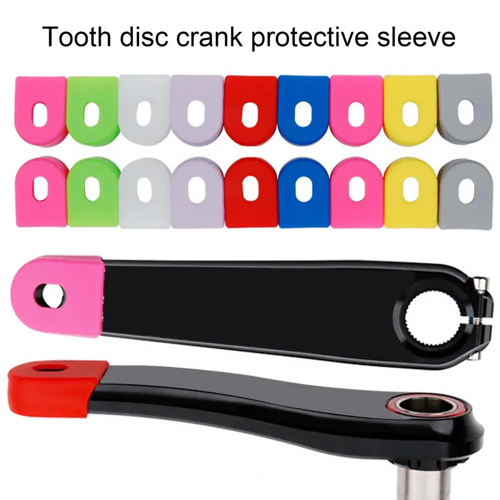 Practical Crank Sleeve Lightweight Tear-Resistant Bright Color Anti Corrosion Crank Protectors  Crank Boot Protective