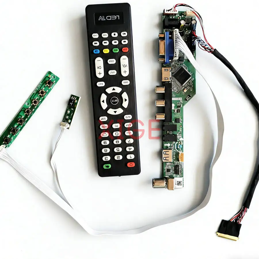 

Комплект контроллера для дисплеев ноутбуков LP156WHU, LP156WHB, LP156WH9, LP156WHA, LVDS-40 Pin, 1366x768, USB+AV+VGA+HDMI