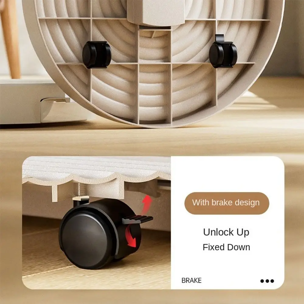 Portable Round Movable Plant Stand Universal Wheel Non-Slip Rolling Plant Tray Silent Breathable Plants Pots Holder Outdoor