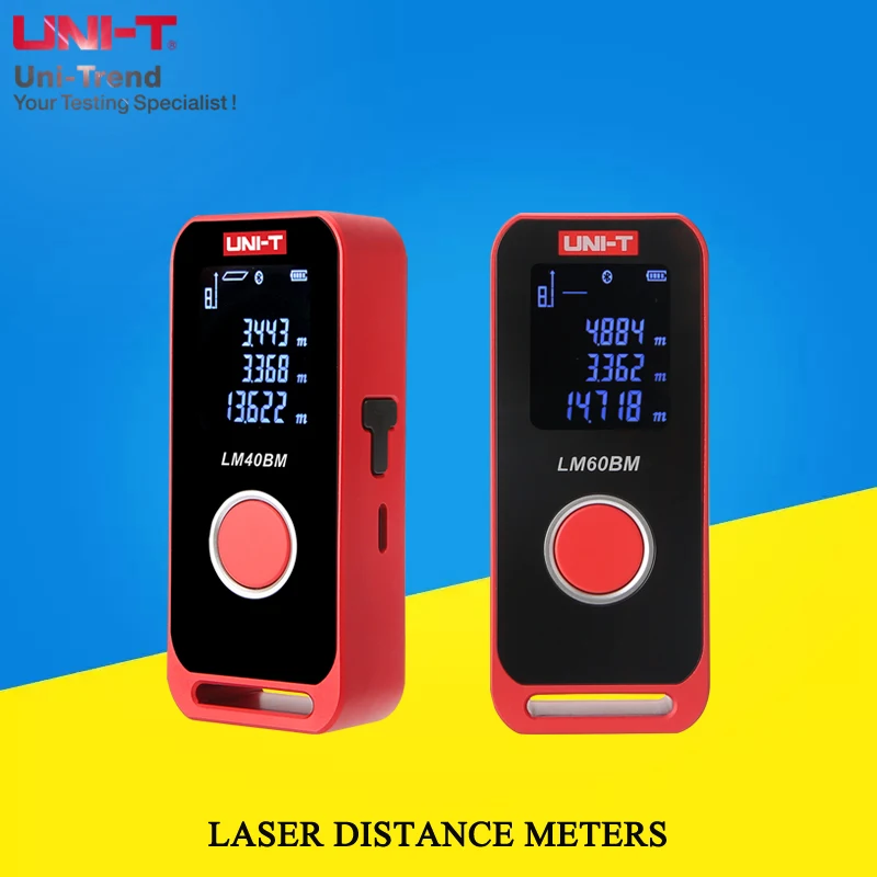 

UNI-T Mini Model Bluetooth Laser Rangefinder LM40BM/LM60BM; 40m/60m Digital Laser Electronic Ruler Measuring Device