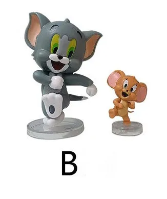 [Funny] 2pcs/lot Cartoon Anime Disney Tom and Jerry Action figure PVC toys statue collection model home decoration kids gift