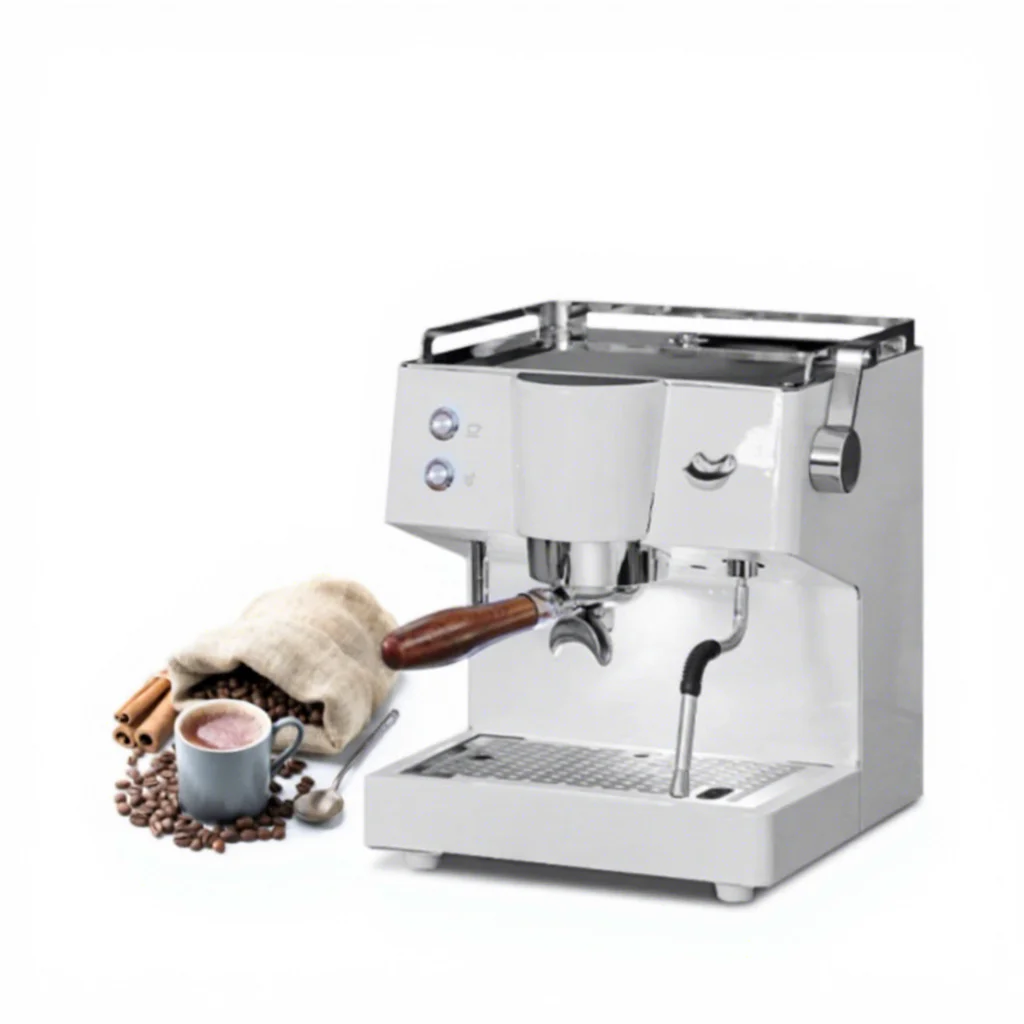 Commercial Cafe Semi‑automatic Espresso Maker, Built‑in 3L Water Tank With Adjustable OPV for Cappuccino Coffee Brewing Tool