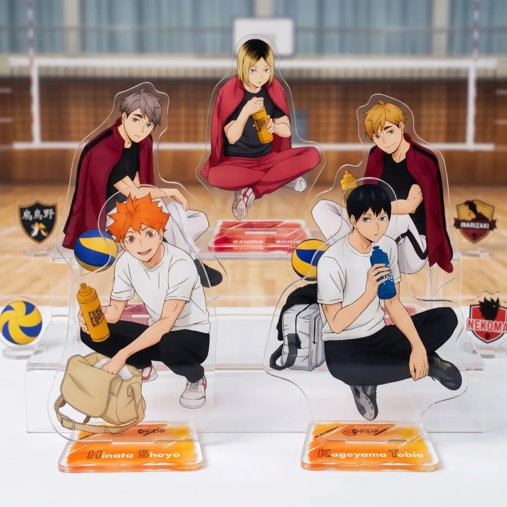 Haikyuu 15CM Training Uniform Acrylic Stand Keychain Hinata Kageyama Osamu Kenma Desk Decor Manga Collectible Fan Gift