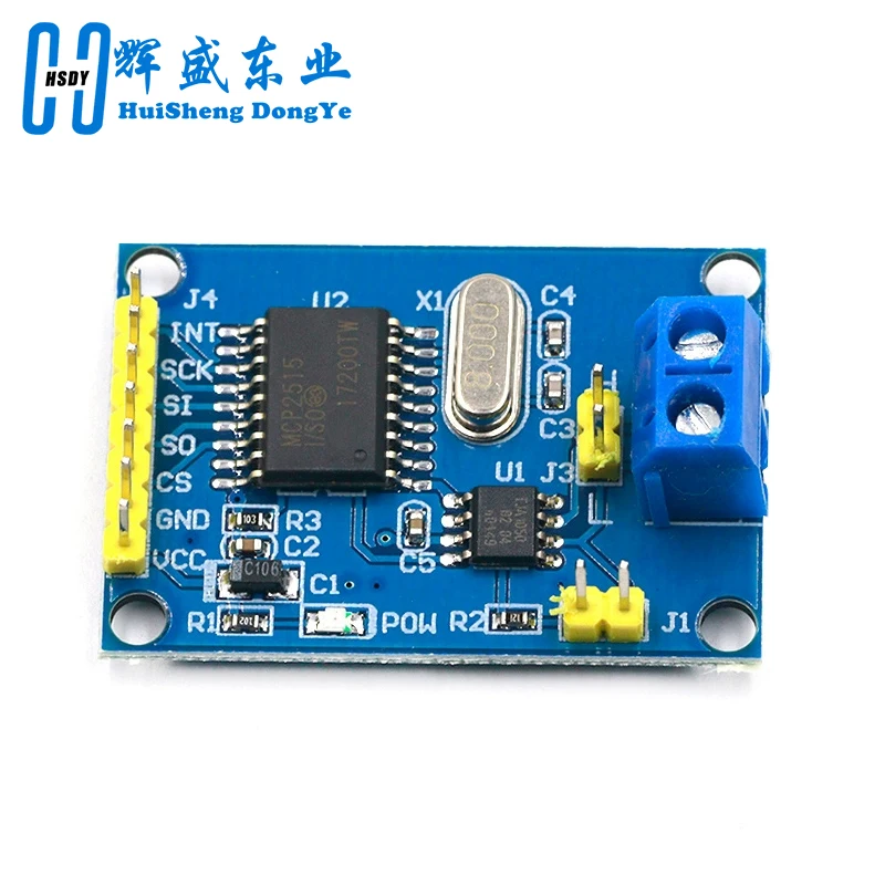 1/3/5 pz MCP2515 CAN Bus Modulo Scheda TJA1050 Ricevitore SPI Per 51 MCU ARM Controller NUOVO