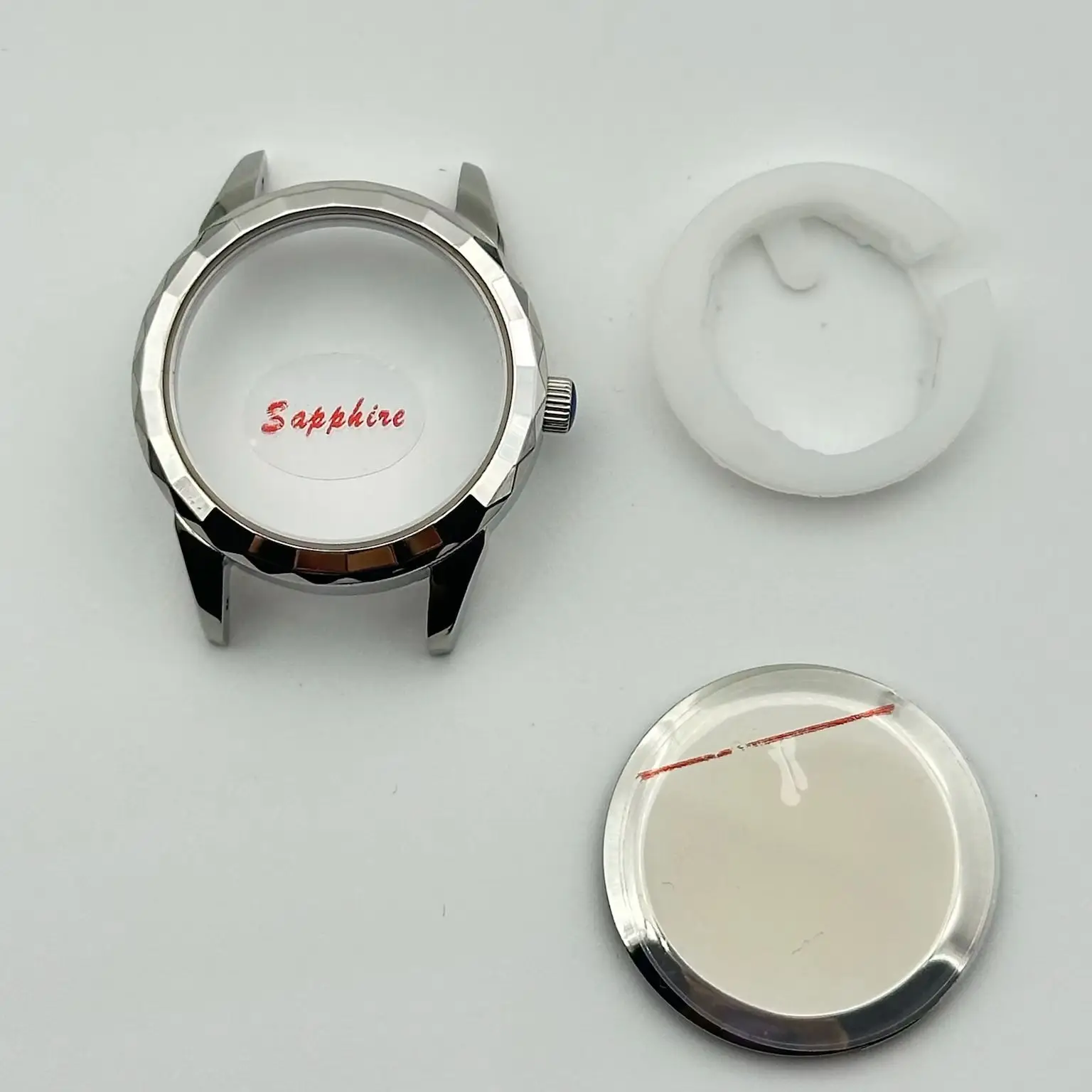 

Watch Replacement Part for VJ42 Movement: 38.5mm Sapphire Glass Stainless Steel Case