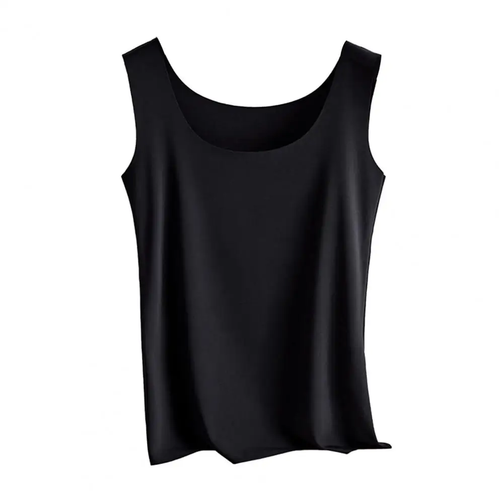 1 قطعة المرأة الصيف الحرير الجليد سلس خارج داخل مع جميع صالح أكمام مشروط التخسيس الحمالات