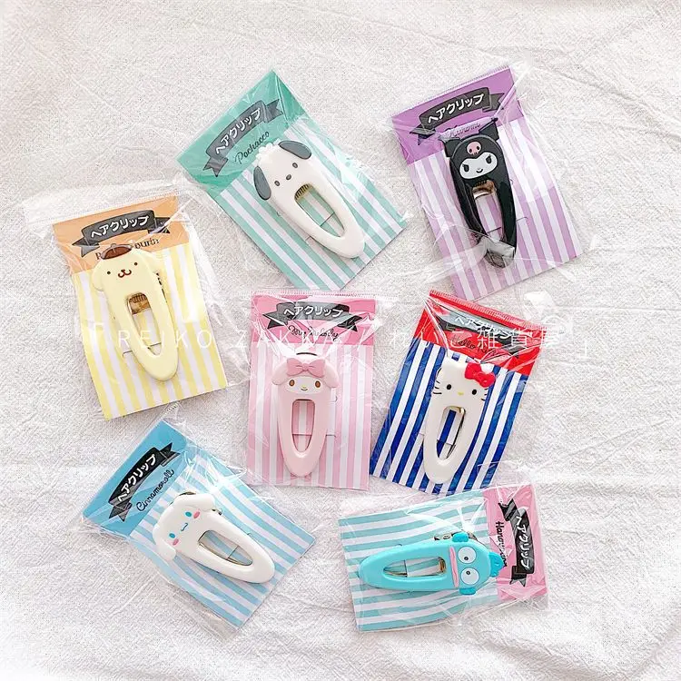 

hello kitty hairpin cute cartoon Cinnamoroll fashion hairpin new delicate personality side the back of the head Hair accessories
