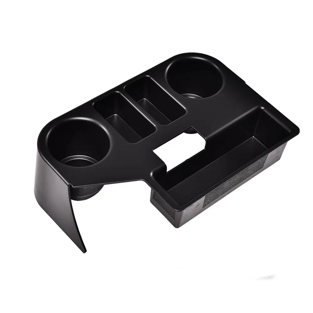 

Black Center Console Organizer With Dual Cup Holders And Storage Compartments For Dodge Ram 1500 2500 3500 1994 1995 1996 1997