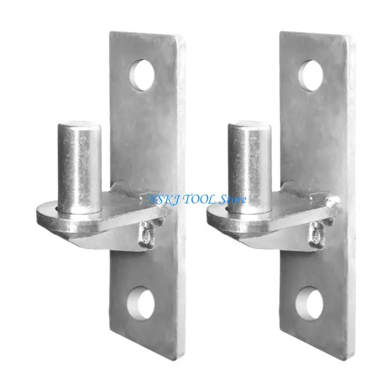 L8RC Set of 2 Wall Mount Gate Hinges Construction for Outdoor Fence Door Portable Sturdy Design with 5/8Inch Hinges Pin