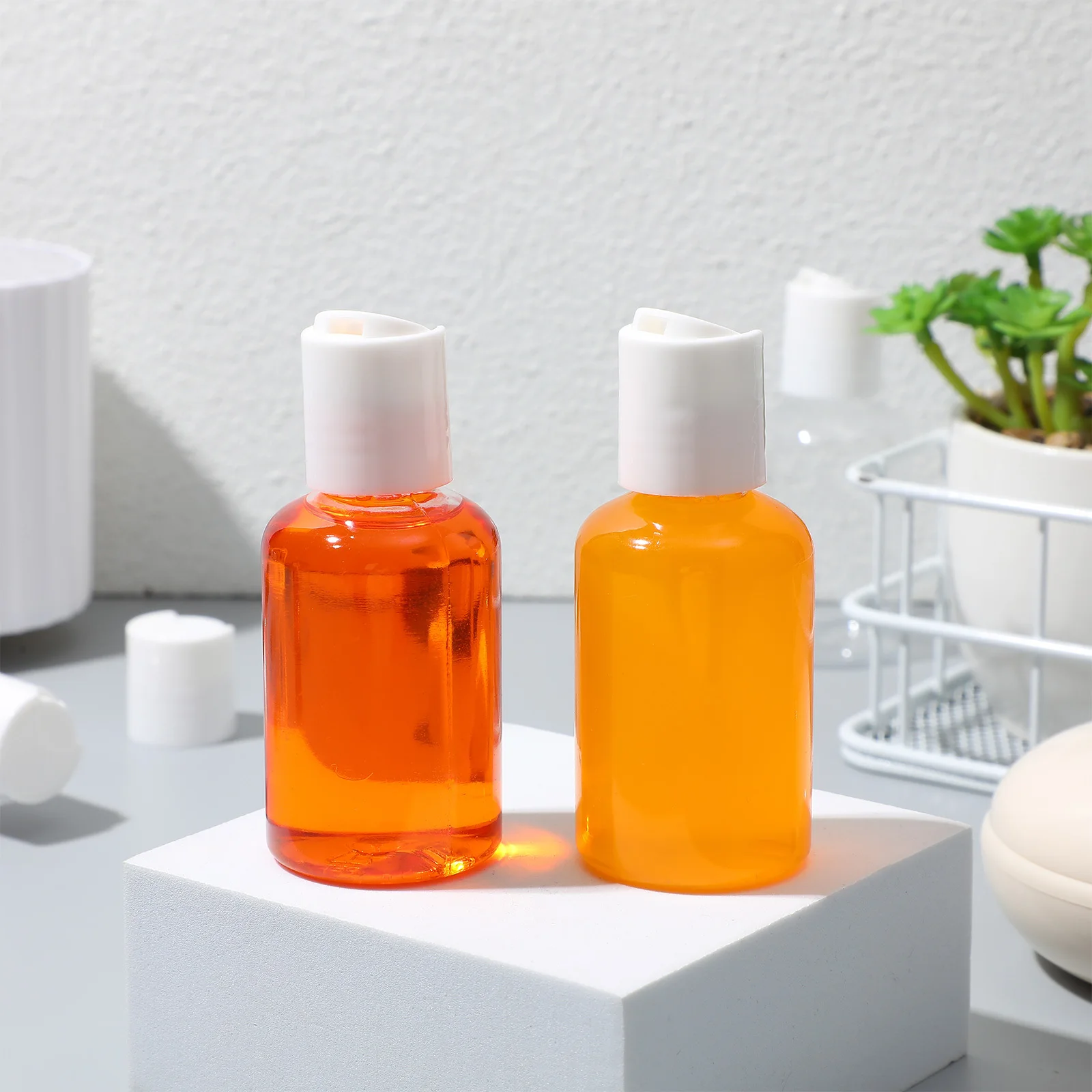 

20Pcs 50Ml Mini Makeup Dispensers Fine Craft Leak Proof Containers for Travel Lightweight Lotion Emulsion Bottle