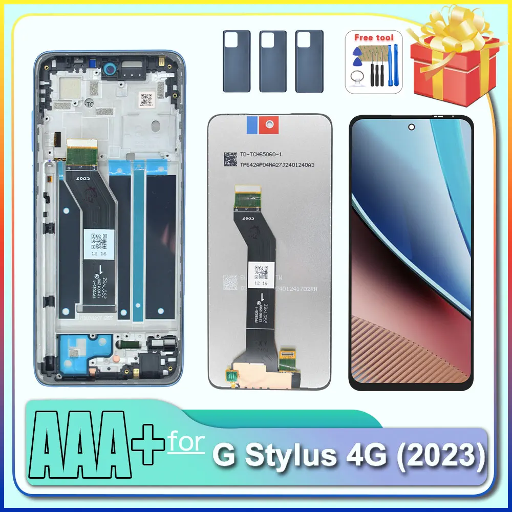 100% Tested LCD for Moto G Stylus 4G 2023 LCD Display Touch Screen Digitizer for Moto G Stylus 4G 2023 XT2317 LCD With Frame