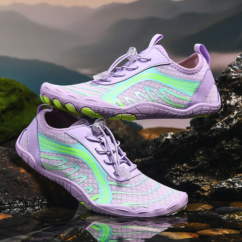Breathable Foldable Aqua Footwear Plain Casual Wear Resistant Quick Dry Wading Shoes Men Women Creek Walking Beach Vacation Use