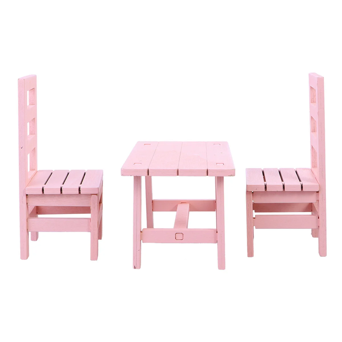 

3Pcs Mini Wooden Chair Ornament Vintage Style Simulated Desk Decor for Cafe Home Hotel Bookstore Living Room Decorative