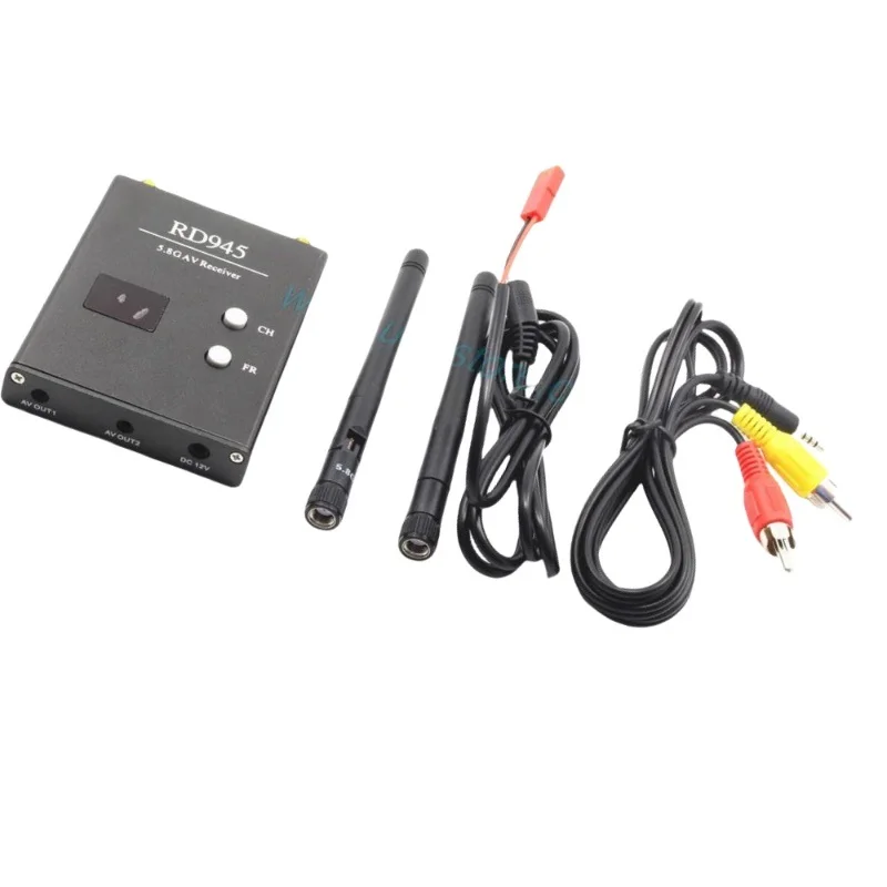 

Wireless 5.8G 48CH RD945 Dual Diversity Receiver With A/V and Power Cables For FPV Racing Drone RC Airplane Toys Part