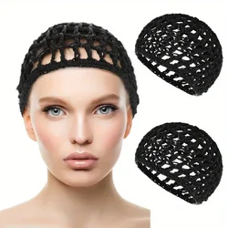 New Mesh Crochet Hair Net Hair Wraps For Women Hair Wrap Rayon Knit Snood Hat Hair Accessories Snood Hat Crocheted Sleep Cap