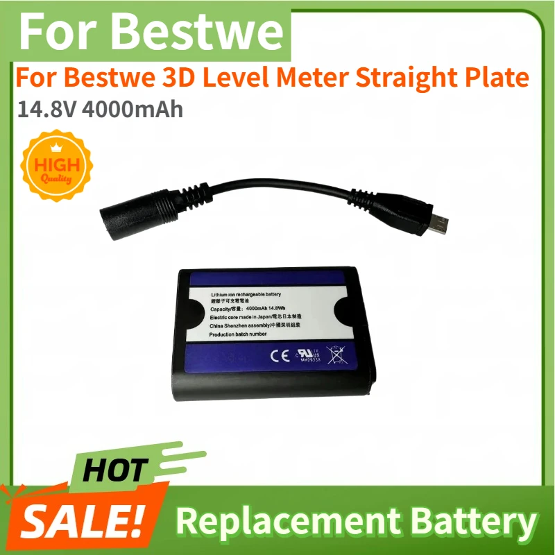 High Quality 14.8V 4000mAh for Bestwe 3D Level Meter Straight Plate Battery Laser 8 Line 12 Line Wall Sticker Brand New