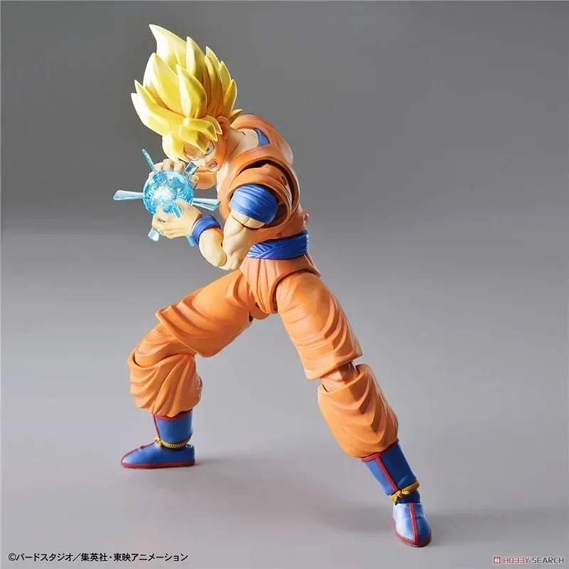 In Stock Bandai Dragon Ball Super Saiyan Goku Figure-Rise Standard Anime Action Figure Assembly Model Doll Toy Kids Hoilday Gift