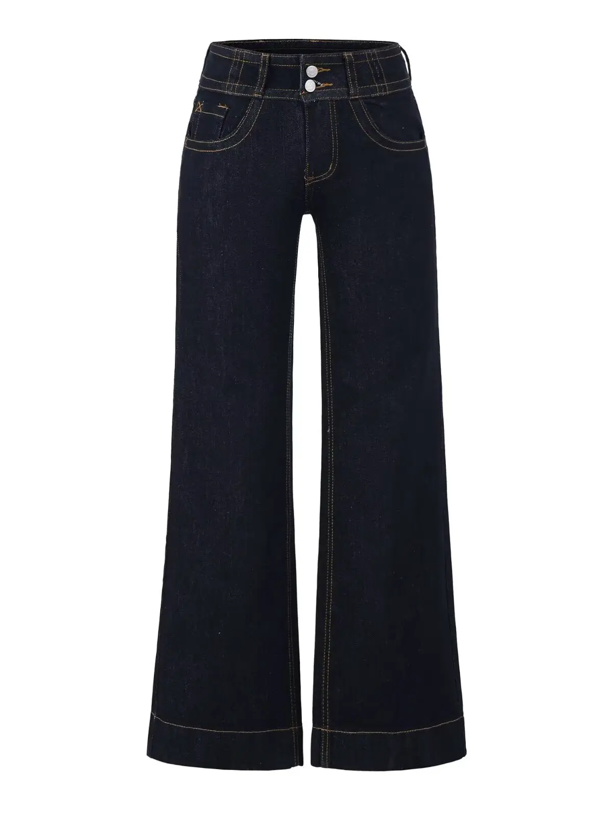 

Sexy Low Waist Straight Leg Jeans American Retro Hot Girl Sle Casual Pants High Waist Slimming Wide Leg Floor Length Denim