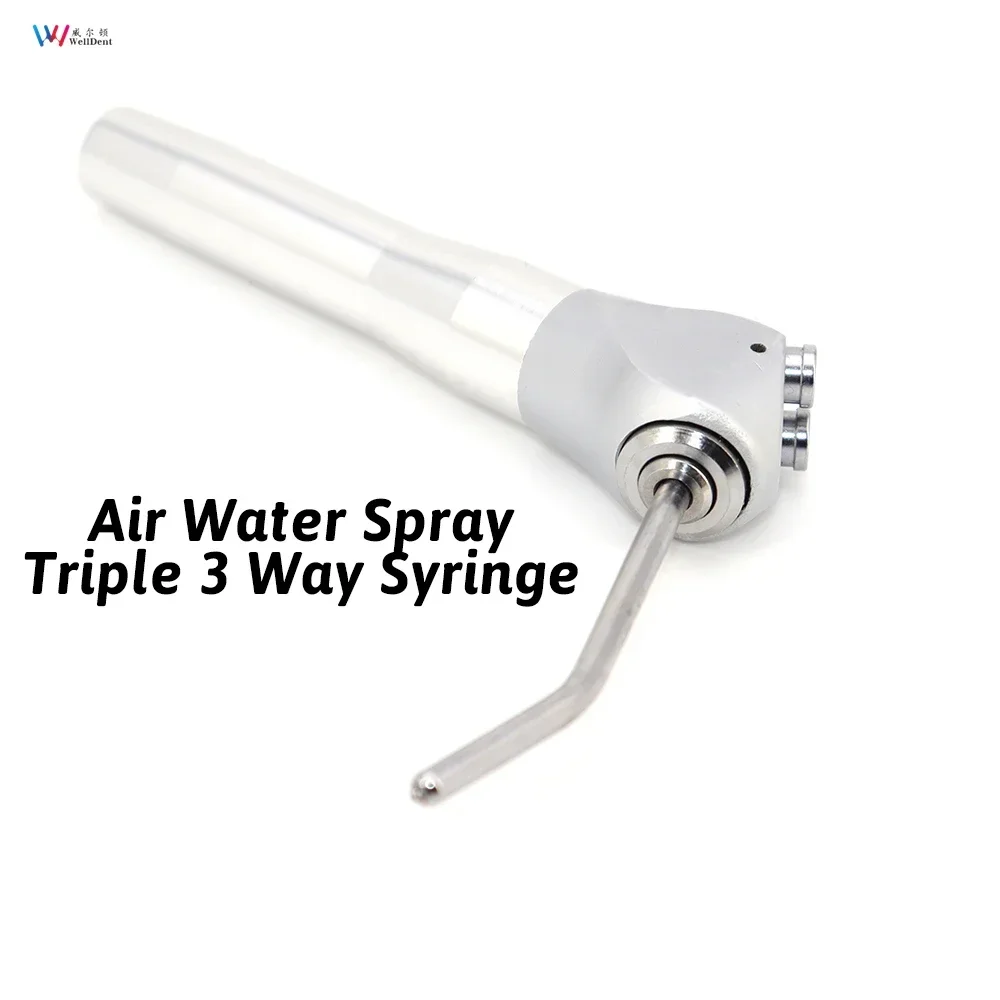 

Dental Air Water Spray Triple 3 Way Syringe Handpiece Dental Chair Accessories With Two Water Gun Nuzzle Air Water Syringe