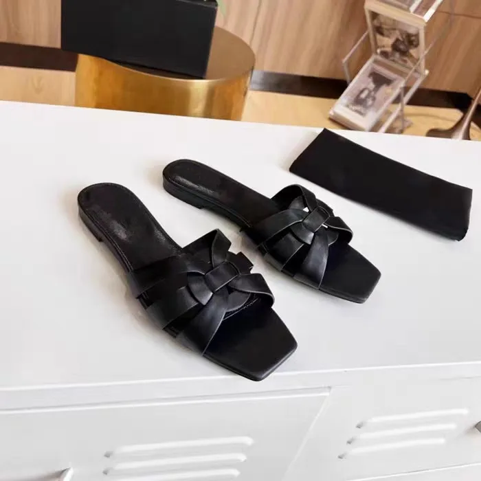 Moraima Snc Black Leather Open Toe Flat Shoes Summer Sexy Slippers Women Comfortable Slides Black Red Brown