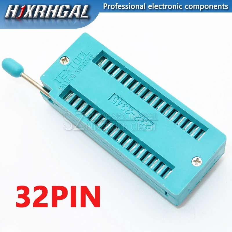 1PCS 14 16 18 20 24 28 32 40 P Pin 2.54 MM Green DIP Universal ZIF IC Socket Test Solder Type IC Connector Socket Test Seat