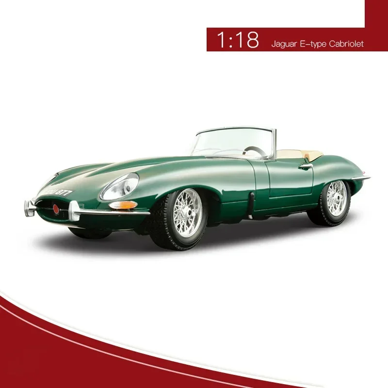 New Bburago 1:18 Jaguar E-Type Cabriolet Convertible Sports Car