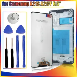 6.5'' AMOLED LCD for Samsung Galaxy A21S LCD Display Touch Screen Digitizer Replacement for Samsung A21S A217F A217F/DS LCD